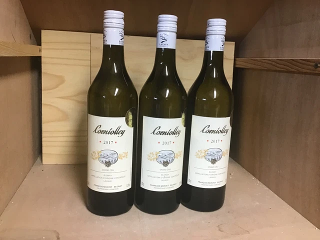 Vin   Blanc   Suisse    Corniolley     Lavaux   2017  Lot  3  Btes   70  Cl