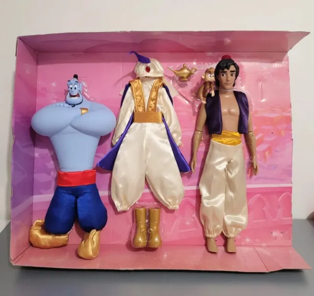 DISNEY STORE GENIE Abu Aladdin +Prince Ali Outfit from 2022 Deluxe Doll ...