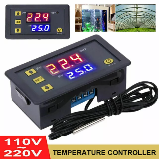 110-220V LED Thermostat Temperaturregelung Schalter Regler Thermometer NEWH U7W1