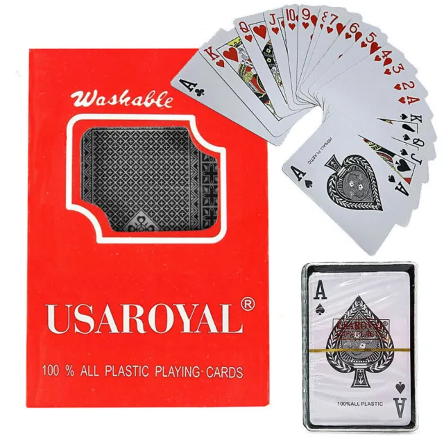 Nouveau 54 Pcs Poker Cartes à Jouer Deck of Play Cards Coated Casino... 6