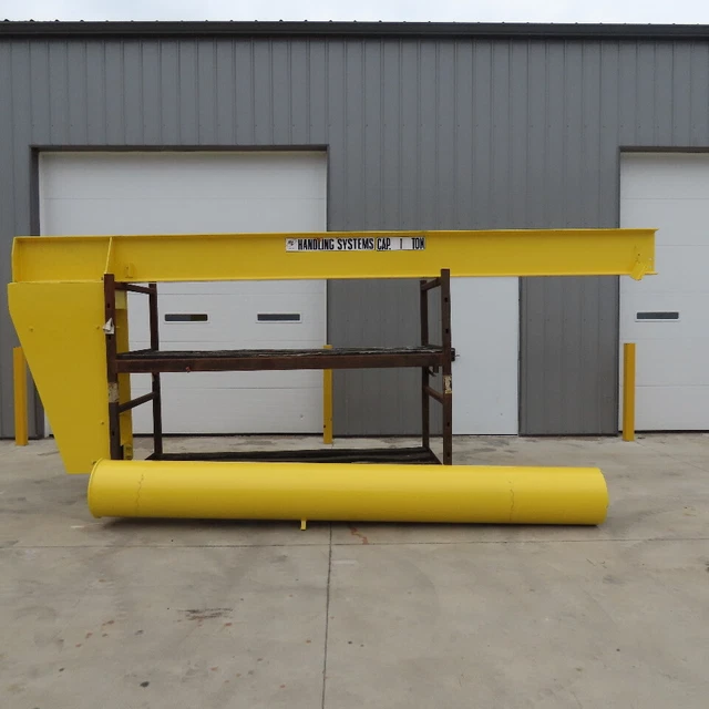 Handling Systems 1 Ton Free Standing Jib Crane 16' Swing 14' Travel 360°
