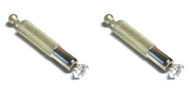 Herramienta de soporte de cuentas para gemas de agarre gemólogo diamante 3 clavijas 2" de largo