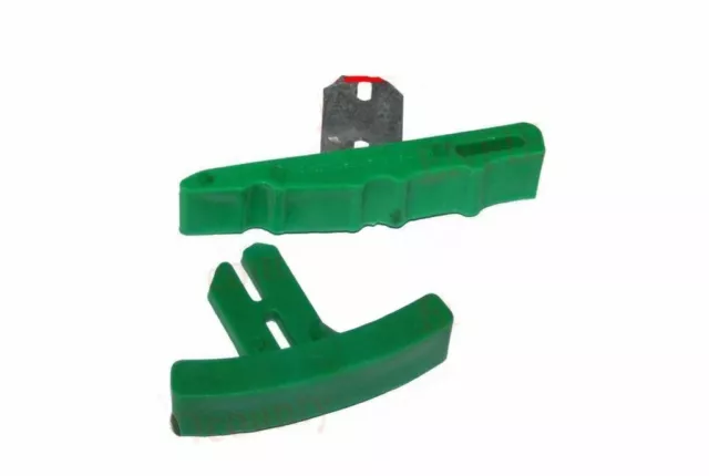 New Lambretta Green Quick Slip Upper and Bottom Chain Guide Set GP S3 ECs