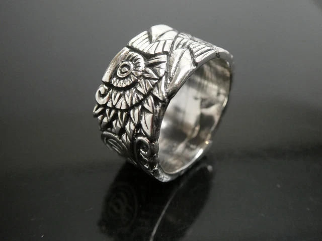 Aztec Design Taxco Mexico Sterling Silver 925 Band Ring Size 8 NEW