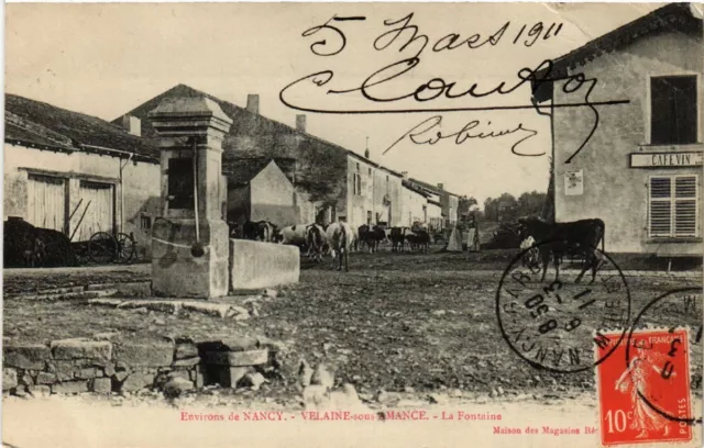 CPA AK Velaine-sous-Amance - approx. by NANCY - La Fontaine (484388)