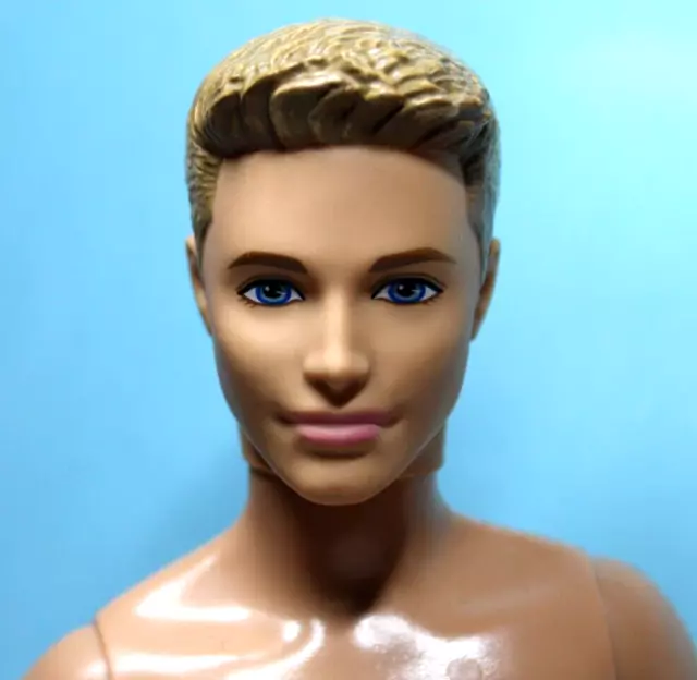 Barbie Ken Doll Nude Blonde Hair Blue Eyes Buff Body Euc Picclick
