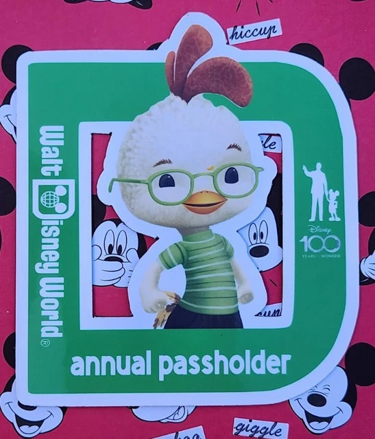 DISNEY PASSHOLDER Chicken Little 2024 6.00 PicClick