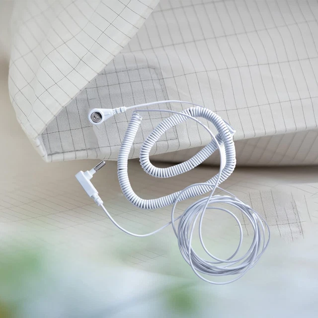 CONDUCTIVE CLOTHING AND Knee Band Grounding Rod Grounding Cable White £ ...