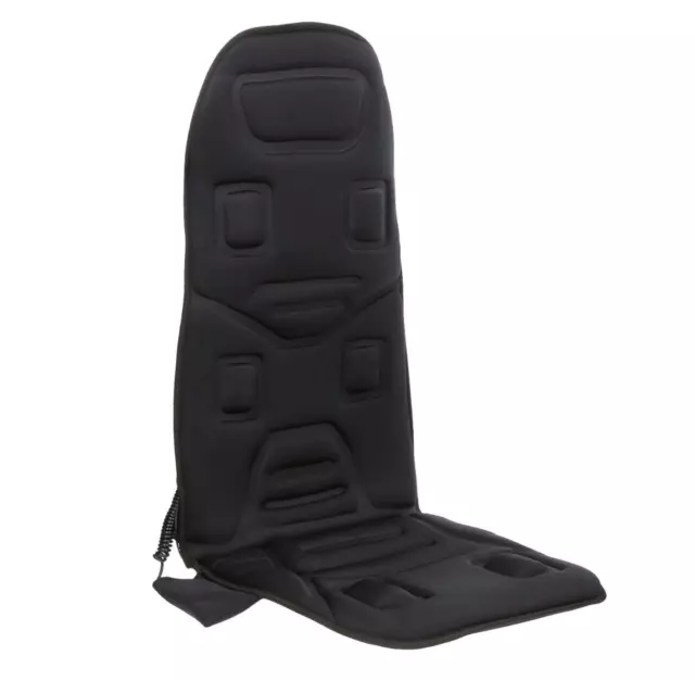 Medivon Black Massage Mat Heat Function Vibration Back Massager Car Office Chair