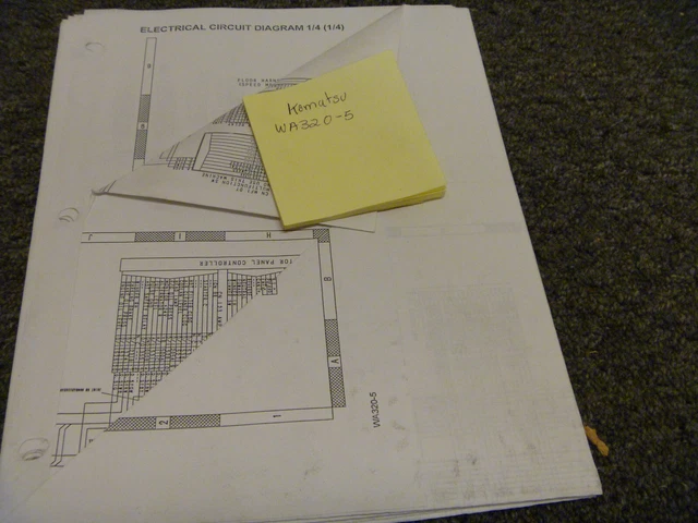 KOMATSU WA450-1 WHEEL Loader Electrical Wiring Diagram Schematic Manual