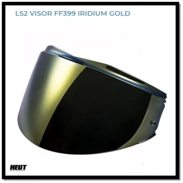 LS2 FF399 Valiant Modularhelm - Iridium Gold - Gold verspiegelt