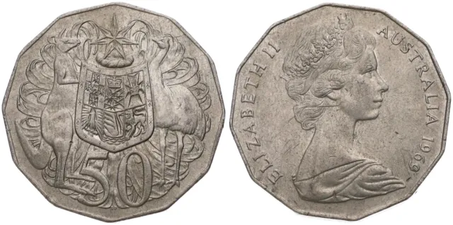 Australien - Australia 50 Cents 1969-2020 - KM# 68-404 verschiedene Jahrgänge