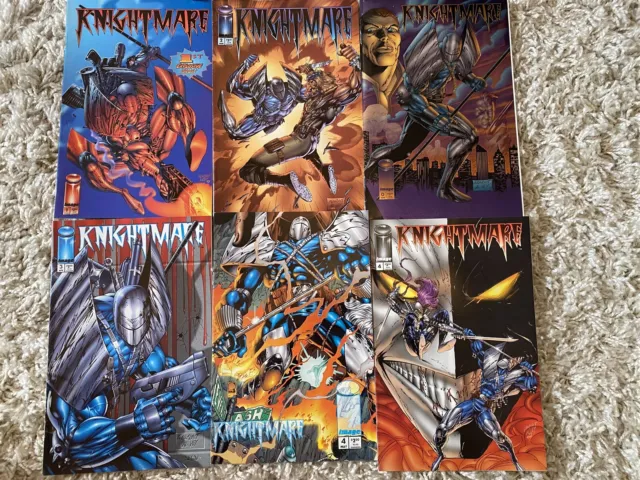 KNIGHTMARE #0, 1 2 3 4 4 Variant Chromium Cover Image Comics 1995 VF/NM