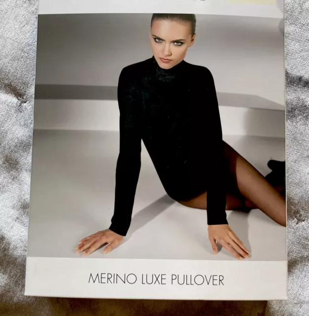 WOLFORD BLACK MERINO Luxe Pullover Large. BNIB £130.00 - PicClick UK