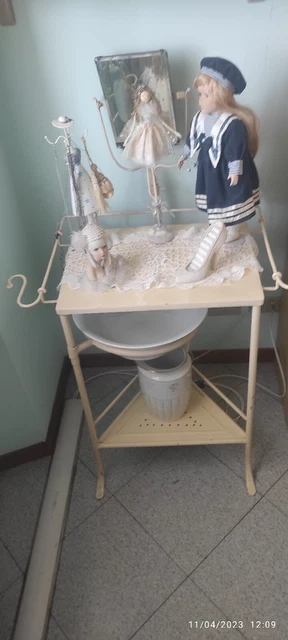Antico Lavabo in ferro battuto  anni 50