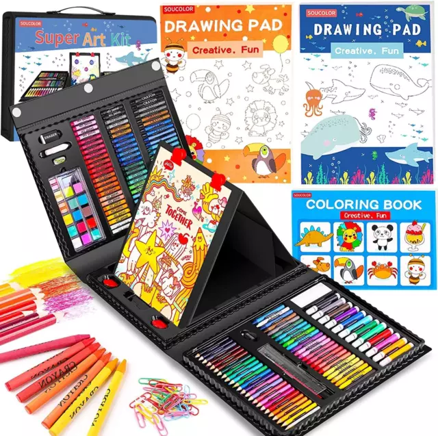 251-Pack Art Supplies Drawing Kits Crafts Gifts Box for Kids Teen
