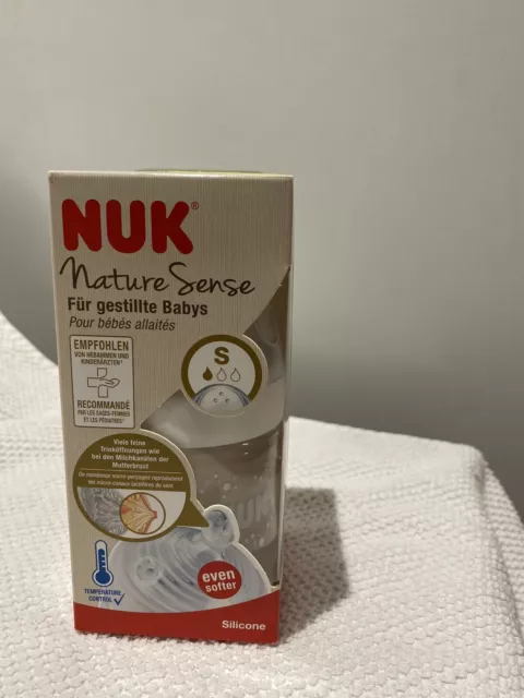 Biberon en verre NUK Nature Sense avec Temperature Control