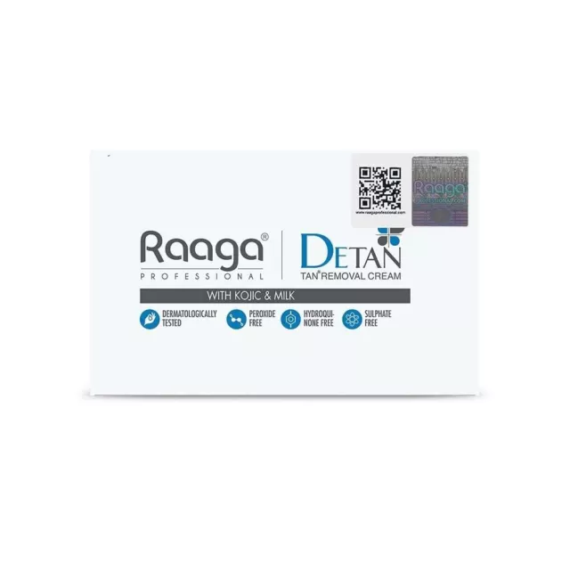 Raaga Professional De-Tan Tan removal Cream 72g (12g X 6) Free Shipping