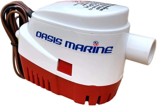 - Automatic Boat Bilge Water Pump 12V 1100 GPH 1 1/8 Inch Outlet W