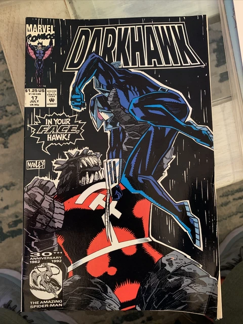 DARKHAWK Volume 1 Number 17 July 1992 Marvel Comics