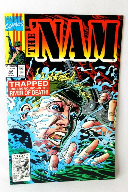 The 'Nam #62 Trapped Underground in River of Death 1991 Marvel Comics VF