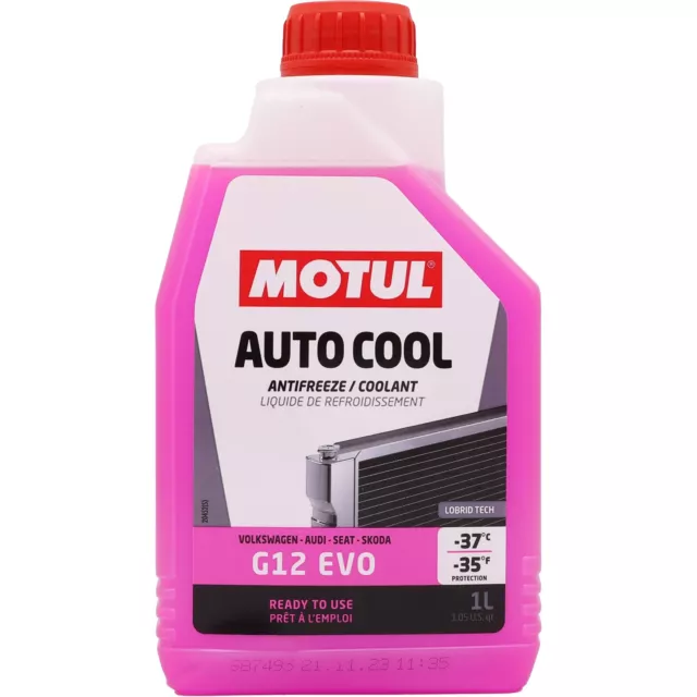 Motul Auto Cool G12 EVO -37C Ready to Use Coolant - 1 Litre 1L