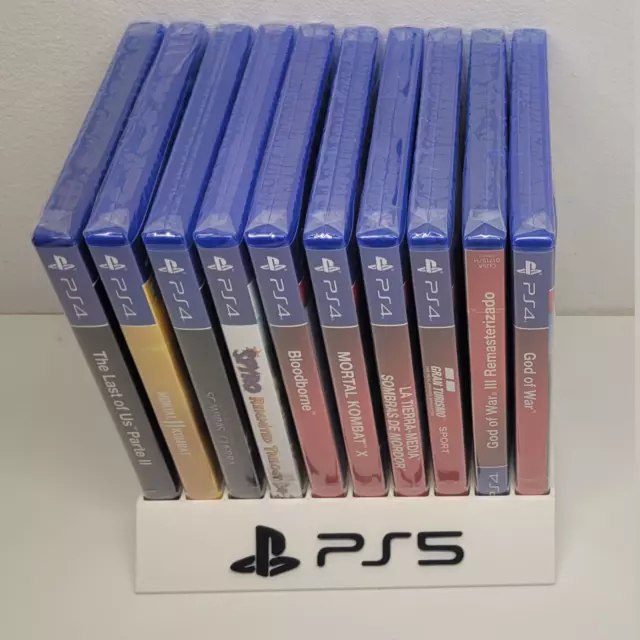 Expositor Stand 10 juegos Sony Playstation 5 PS5 Disponible varios colores