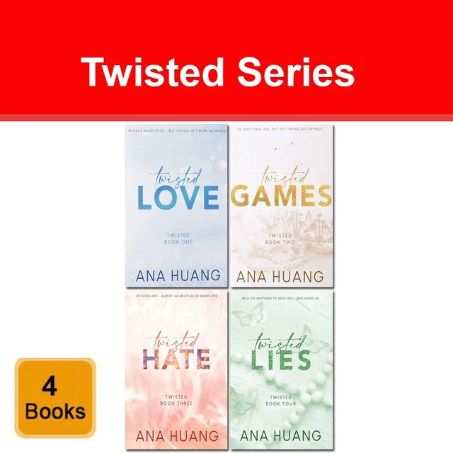 ANA HUANG TWISTED Series 4 Books Collection Set Twisted Love, Games ...