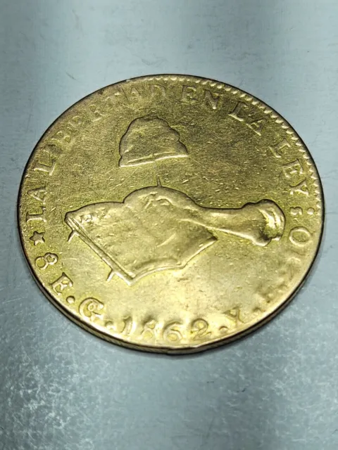 1862 Mexican Zacatecas / Guanajuato VL 8 Escudos Gold Coin Go-YE Very Nice Coin