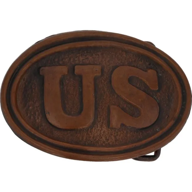 Us Union Army Solider Infantry Officer Civil War Reenactor Vintage Belt Buckle