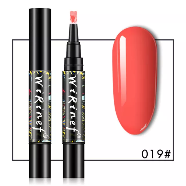 ❀ Neueste Lang Anhaltendes Gel Nagellack Stift Glitzer Drehbar One Step Für 3