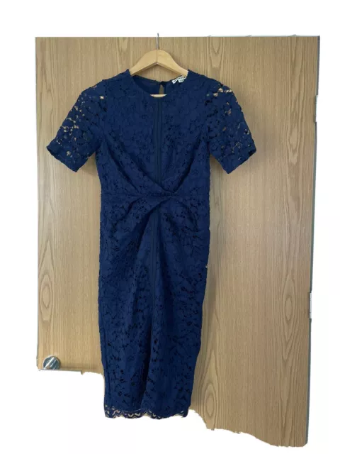 Blue Lace Dress, Worn Once In Very Good Condition