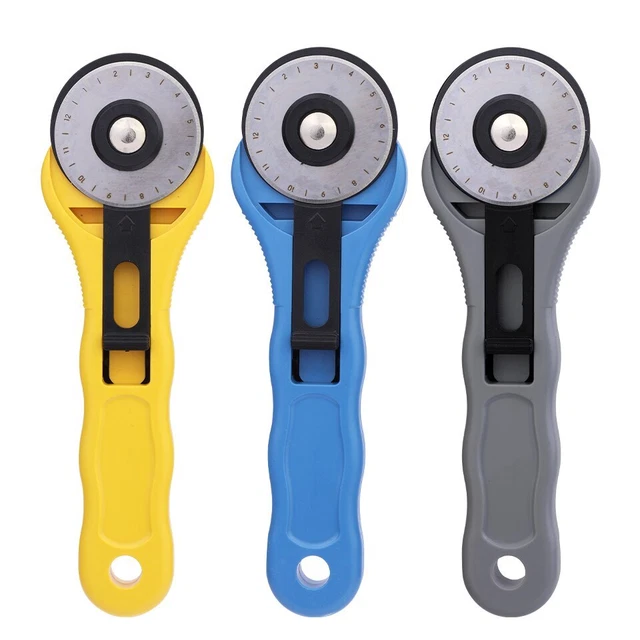 1PC Leather Craft Rotary Cutter Leather Cutting Tool Fabric Circular Blade Knife