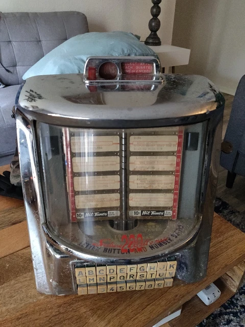 VINTAGE JUKEBOX WALLBOX SEEBURG 200 WALL-O-MATIC Model V-3WA