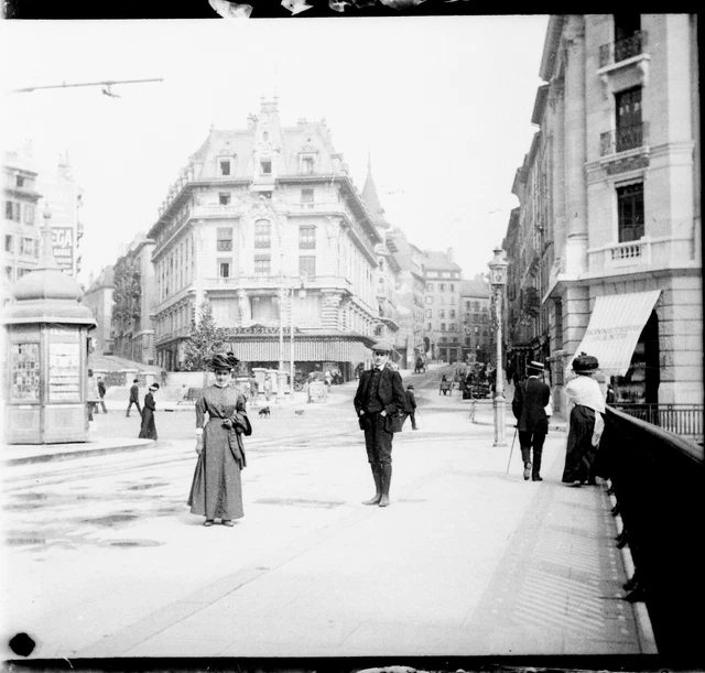 GENEVE 1909 - Négatif Verre - La Ville Neuve Suisse - 1611