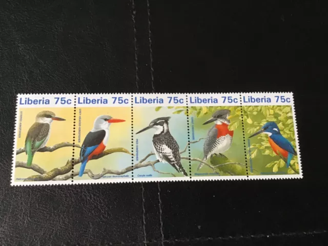 Liberia 1996 Birds Set Of 5 Mnh