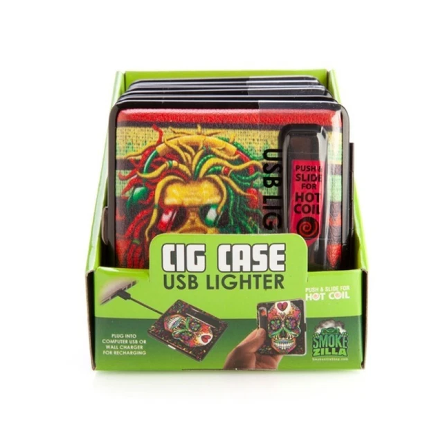 Usb Lighter Cig Case  (1 SENT AT RANDOM)