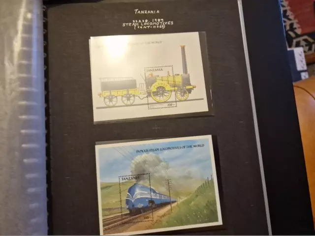 Tanzania 1989 Sg Ms676 Steam Locomotives Mnh