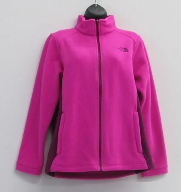 The North Face Girls Pink Fleece Zipper Front Jacket w Collar Size XL Kids