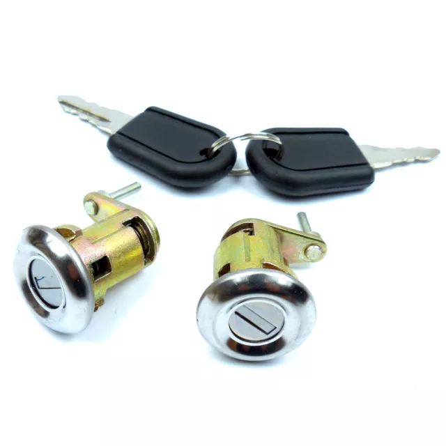 Apto para Aixam Cilindro Cerradura de Puerta y Llaves lockset 2 Piezas Nueva