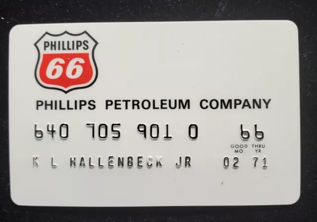 Phillips 66 Petroleum Co. Credit Card exp 1977 our cb1074