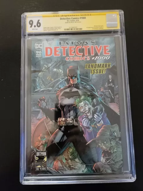 detective comics 1000 jim lee cgc 9.6 wrap around edition  signed by Jim Lee