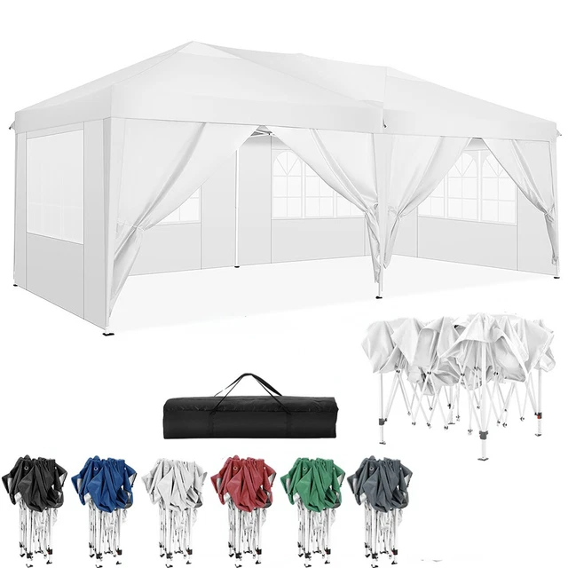 3x3m/3x6m Pavillon UV Faltpavillon wasserdicht Gartenpavillon Partyzelt Festzelt