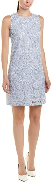 Cece Womens 248820 Bluebird Sleeveless Lace Sheath Dress Size 6