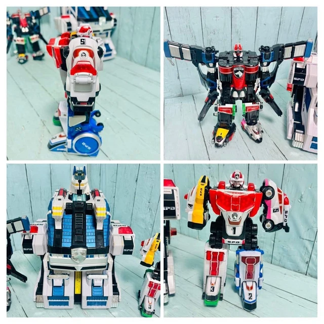 POWER RANGERS S.P.D. Dekaranger DX DekaBase DekaWing Megazord 3p Set ...