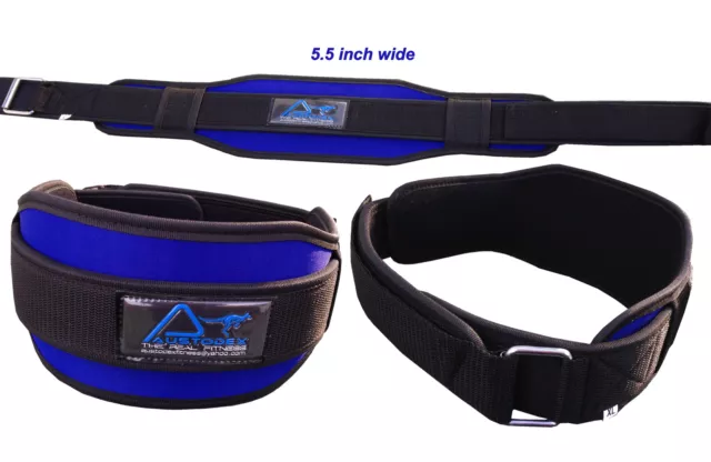 Weight Lifting Fitness Gym BodyBuilding Neoprene Wide Double Back Support Belt