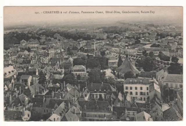 CPA 28 - CHARTERS: HOTEL-DIEU - GENDARMERIE - SAINTE-FOY (EURE-et-LOIR)