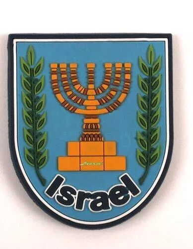 Jerusalem Temple Menorah Fridge Magnet Jewish Israel Symbol,Judaica Gift 2"/6cm
