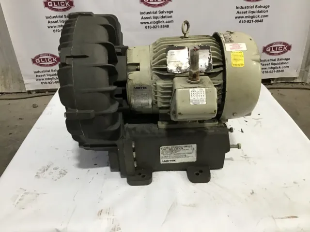 Amtek Rotron CP808FG72MXLR Regenerative Blower 7.5 hp Industrial / Chemical