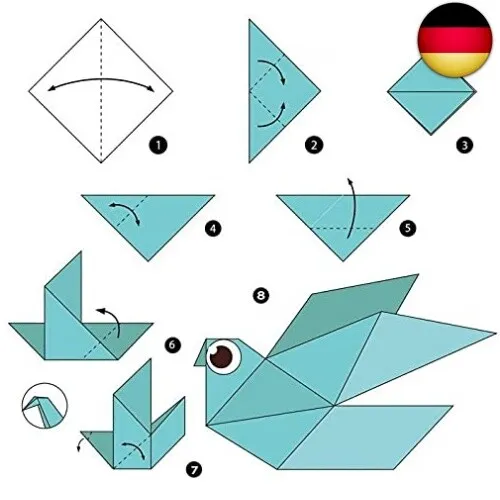 BN Origami,Handwerk Papier 100 Blätter Doppelseitige 25 CM Papier für Kinder S 3